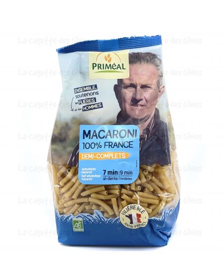 MACARONI 100% FRANCE DEMI-COMPLETS 500 G