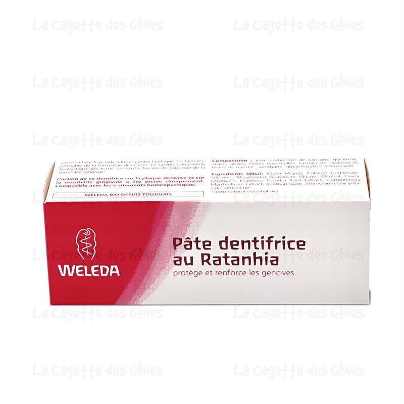 PATE DENTIFRICE AU RATHANIA 75ML