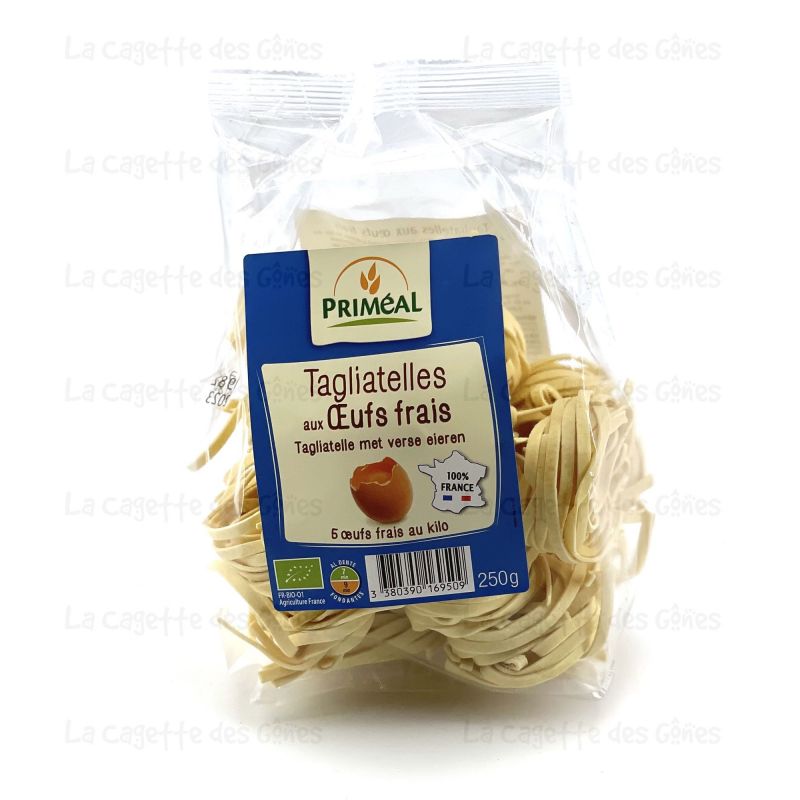 TAGLIATELLES AUX OEUFS FRAIS 100% FRANCE 250 G