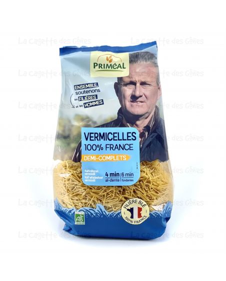 VERMICELLES 100% FRANCE DEMI-COMPLETS 500 G