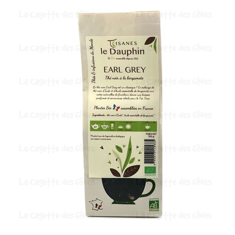 EARL GREY - THE NOIR BERGAMOTE - POIDS NET 100G