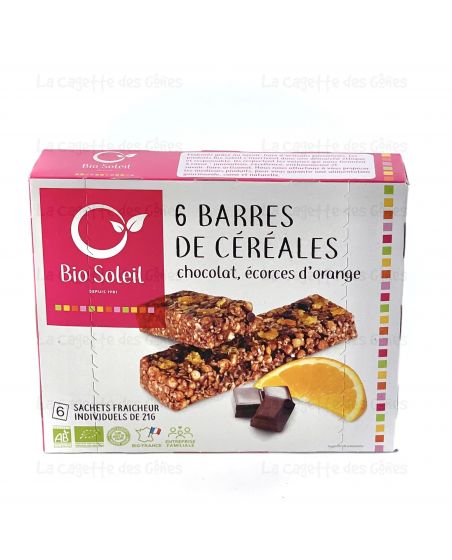 BARRE CHOCOLAT-ECORCE ORANGE 125G