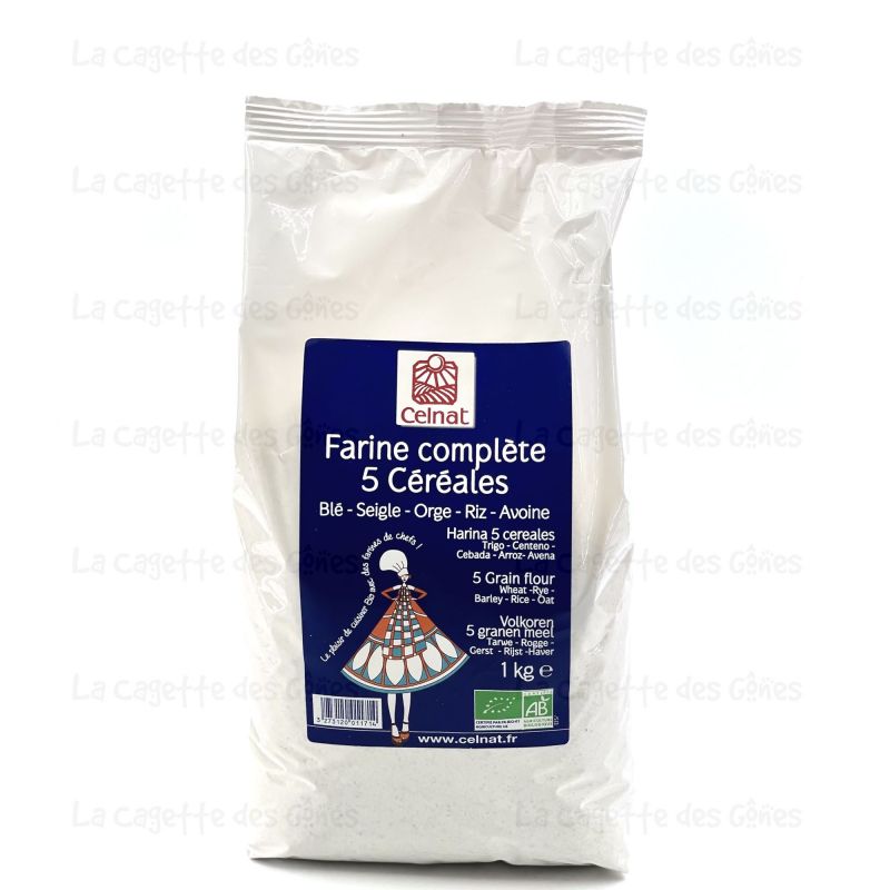 FARINE COMPLÈTE 5 CÉRÉALES 1KG