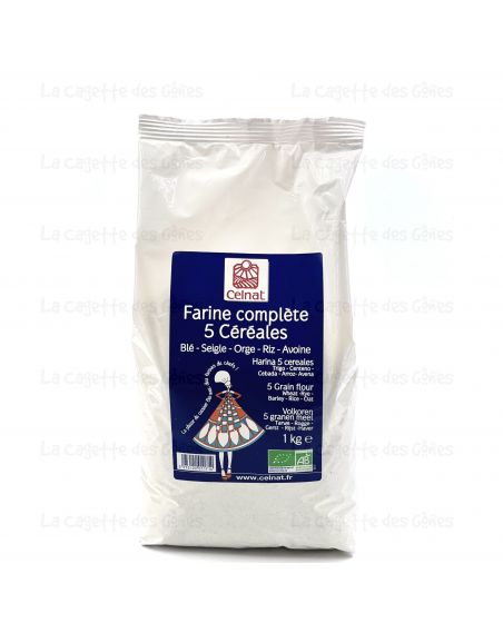 FARINE COMPLÈTE 5 CÉRÉALES 1KG