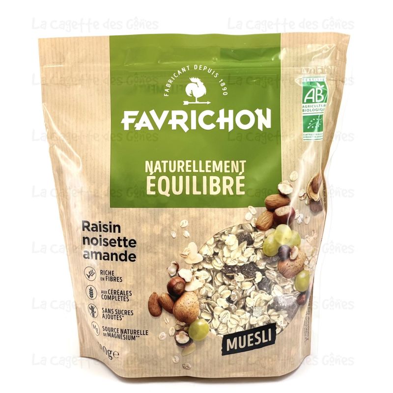 MUESLI RAISIN NOISETTE AMANDE 500G