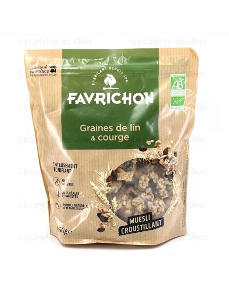 MUESLI CROUSTILLANT LIN GRAINES DE COURGE 450G