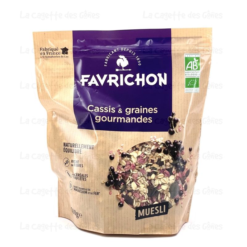 MUESLI CASSIS GRAINES GOURMANDES 500G