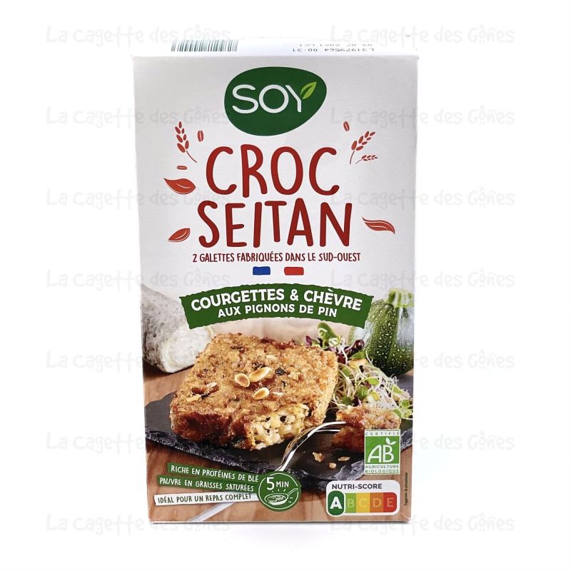 CROC'SEITAN COURGETTE-CHEVRE 2X100G