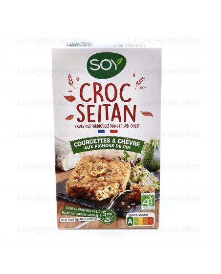 CROC'SEITAN COURGETTE-CHEVRE 2X100G