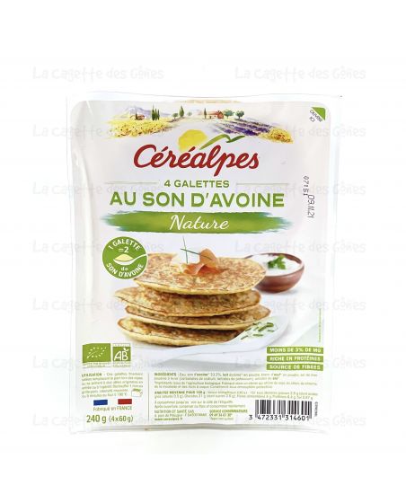 GALETTE SON AVOINE 4X60G