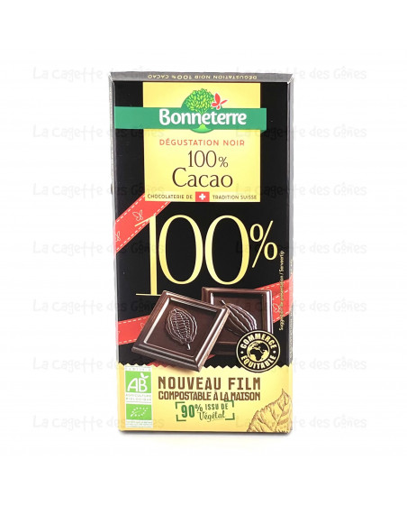 CHOCOLAT DEGUSTATION NOIR 100% CACAO