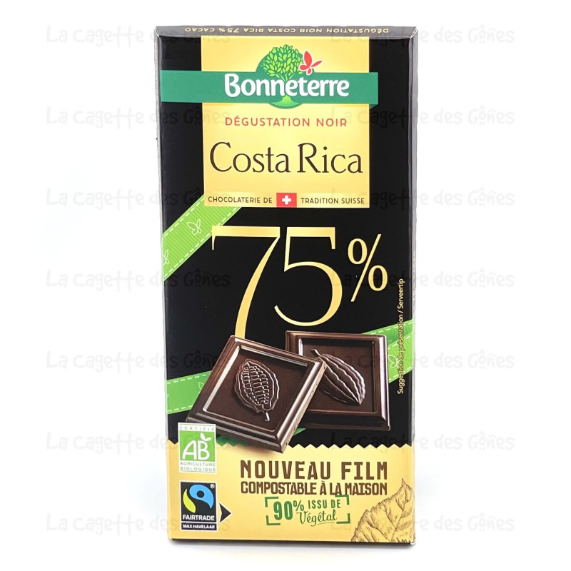 CHOCOLAT DEGUSTATION NOIR COSTA RICA 75%