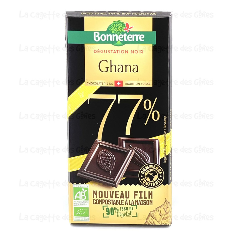 CHOCOLAT DEGUSTATION NOIR GHANA 77%