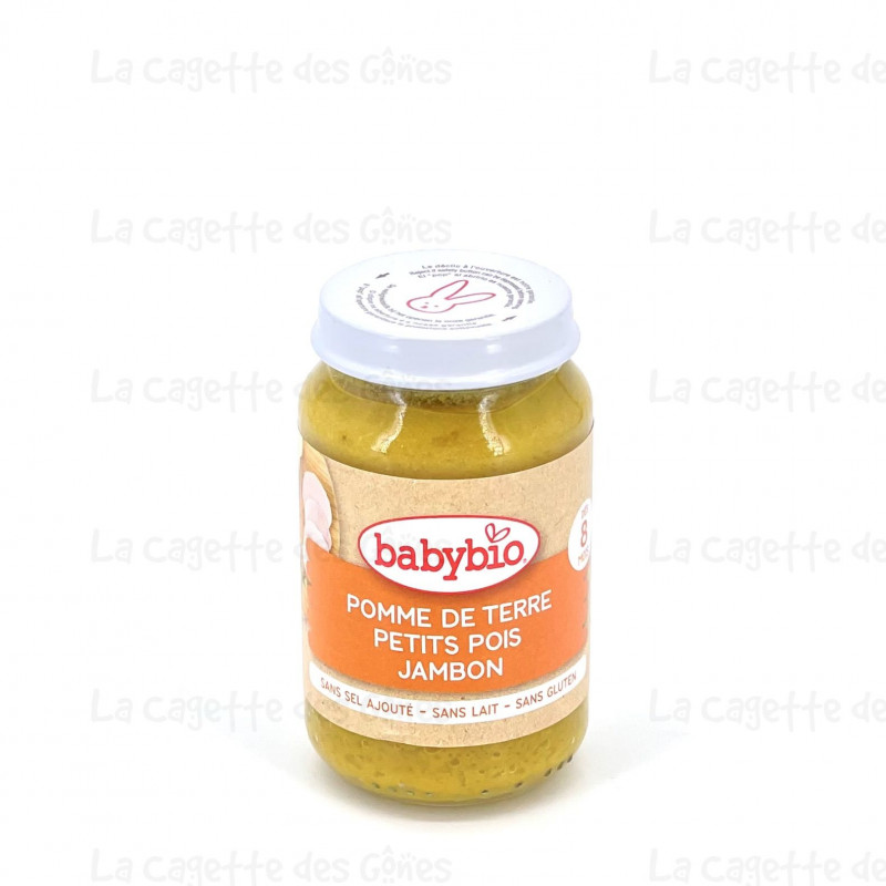 BABYBIO POT POMME DE TERRE PETITS POIS JAMBON