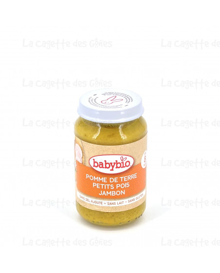 BABYBIO POT POMME DE TERRE PETITS POIS JAMBON