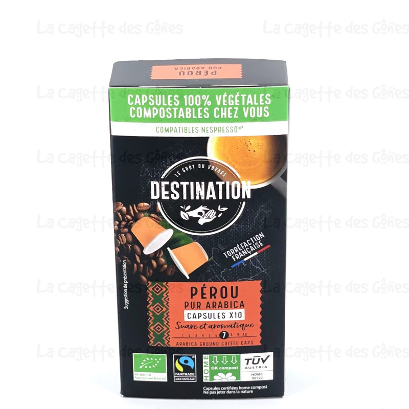 CAFE CAPSULES X10 PEROU ÉQUITABLE