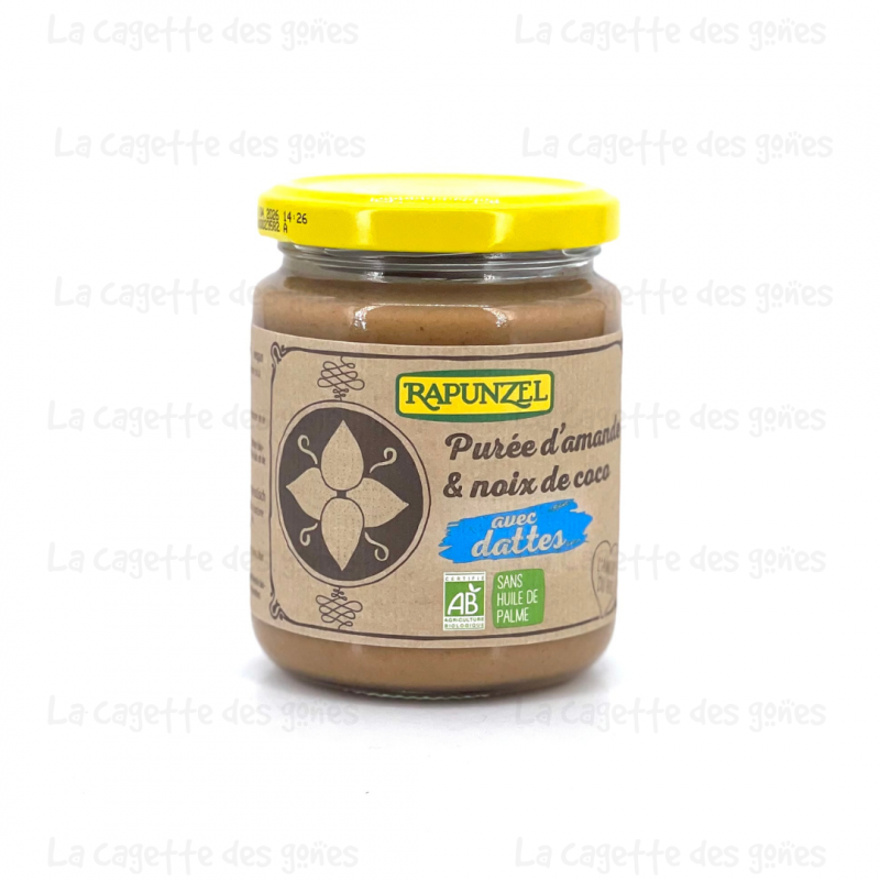 Purée d'amande & noix de coco avec dattes bio 250g - Rapunzel