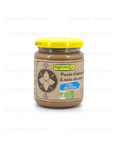 Purée d'amande & noix de coco avec dattes bio 250g - Rapunzel