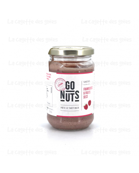 Pâte à tartiner framboises 270g – Go Nuts