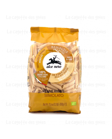 Penne Rigate SEMOLATO - 500g - ALCE NERO