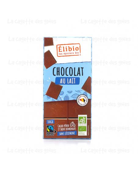 Tablette Chocolat Lait Bio 42% 100g - Elibio