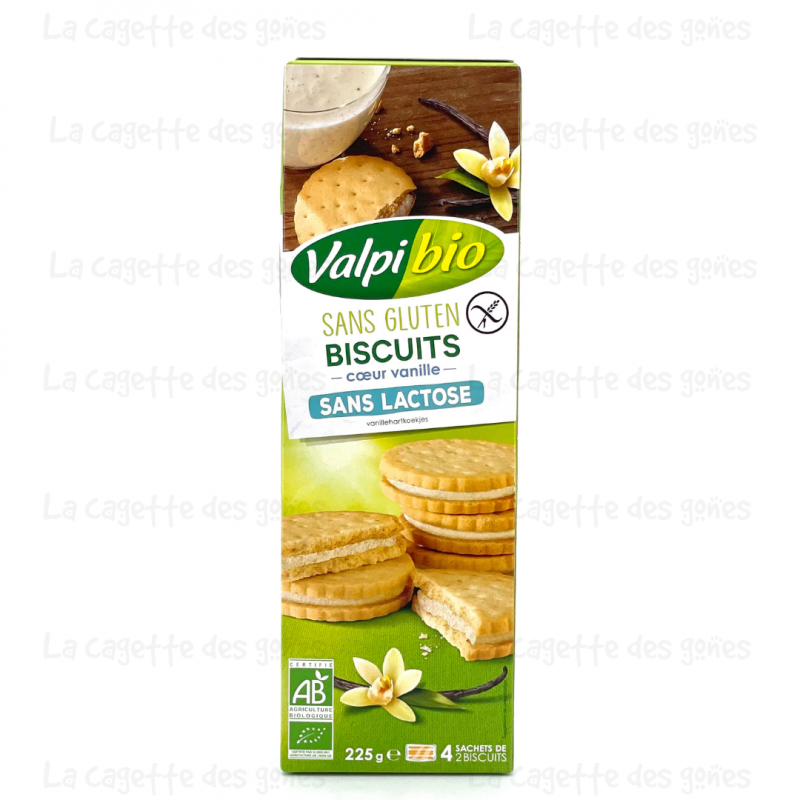 Biscuits cœur vanille - Valpibio - 225 g