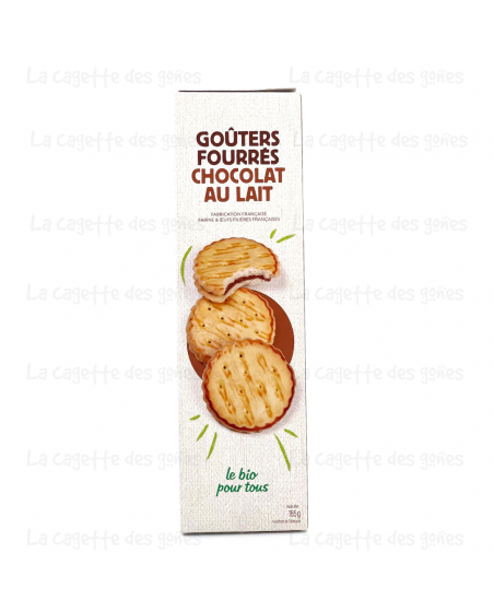 Goûter Fourré Rond Chocolat Lait 185g - Le Bio Pour Tous