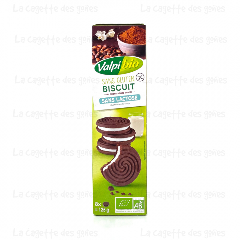 Biscuit cacao parfum vanille - Valpi Bio