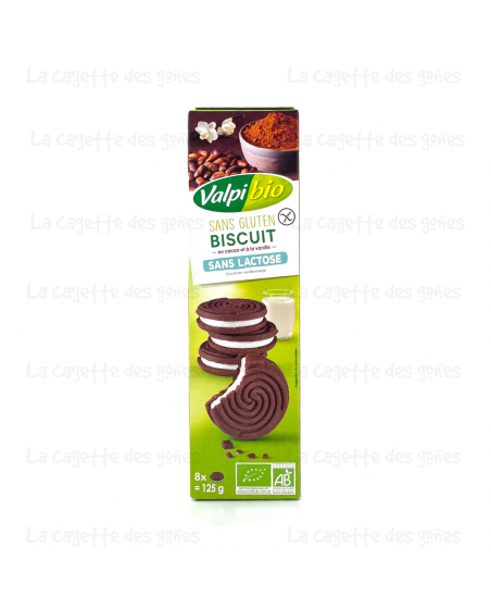 Biscuit cacao parfum vanille - Valpi Bio