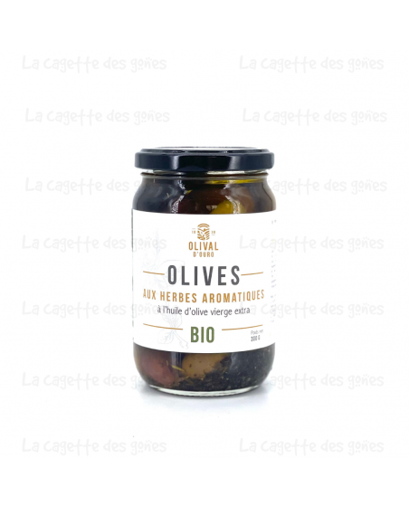 Olives aux Herbes Aromatiques à l'Huile d'Olive Extra Vierge - Olival d'Ouro