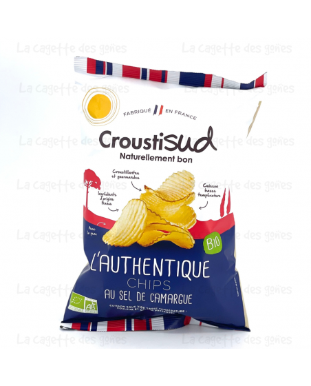 CHIPS DE POMME DE TERRE ONDULES AU SEL DE CAMARGUE - CroustiSud