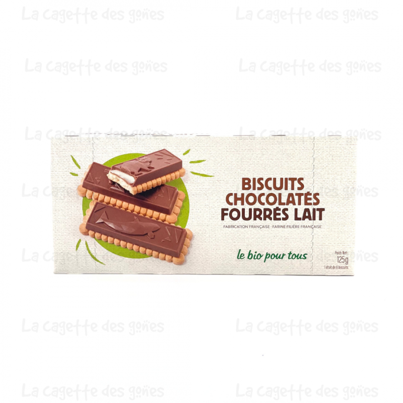 Biscuits Chocolatés Fourrés au Lait - Le Bio pour Tous