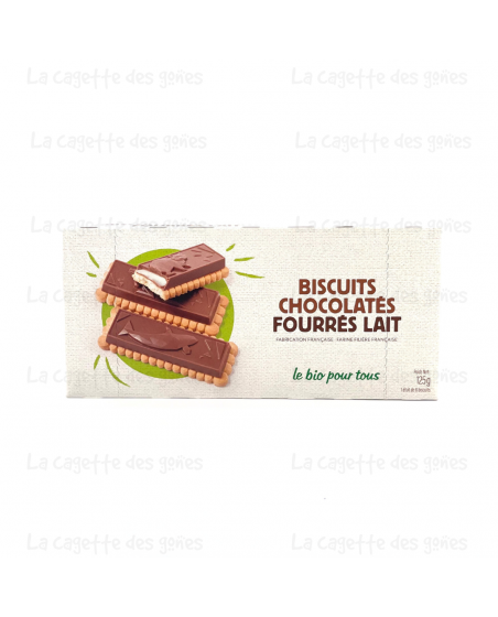 Biscuits Chocolatés Fourrés au Lait - Le Bio pour Tous