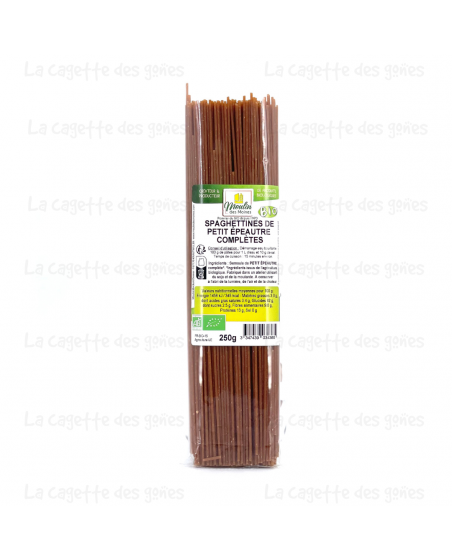 Spaghettines de Petit Épeautre Complètes - Moulin des Moines