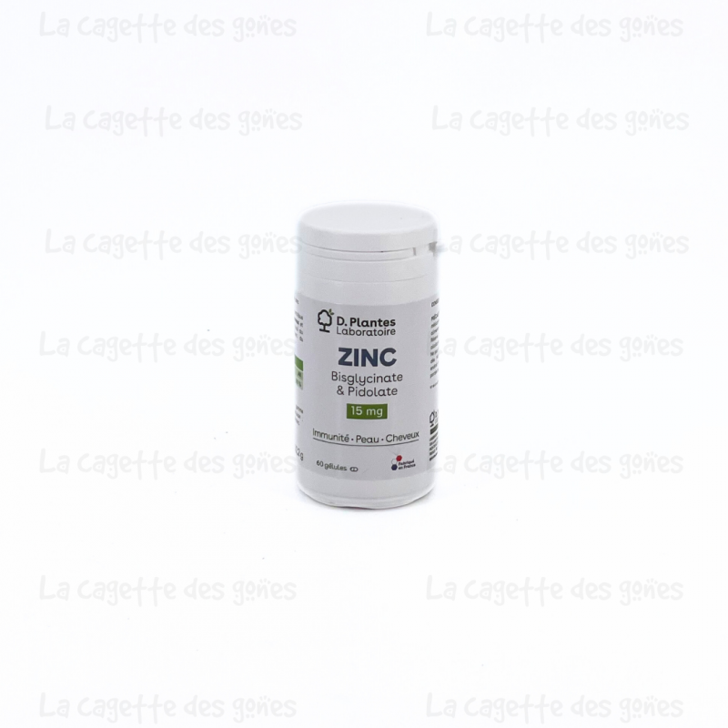 ZINC BISGLYCINATE & PIDOLATE 60 GELULES - D.PLANTES LABORATOIRE