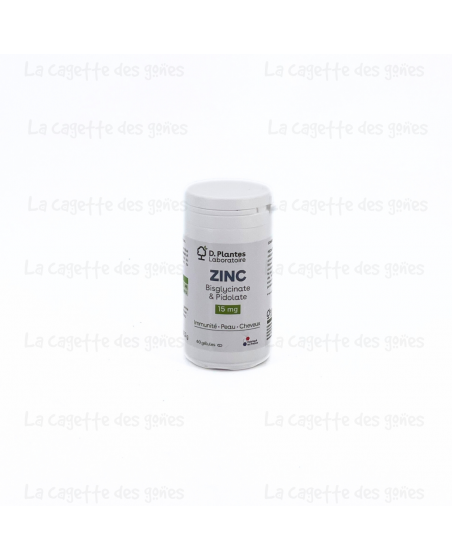 ZINC BISGLYCINATE & PIDOLATE 60 GELULES - D.PLANTES LABORATOIRE