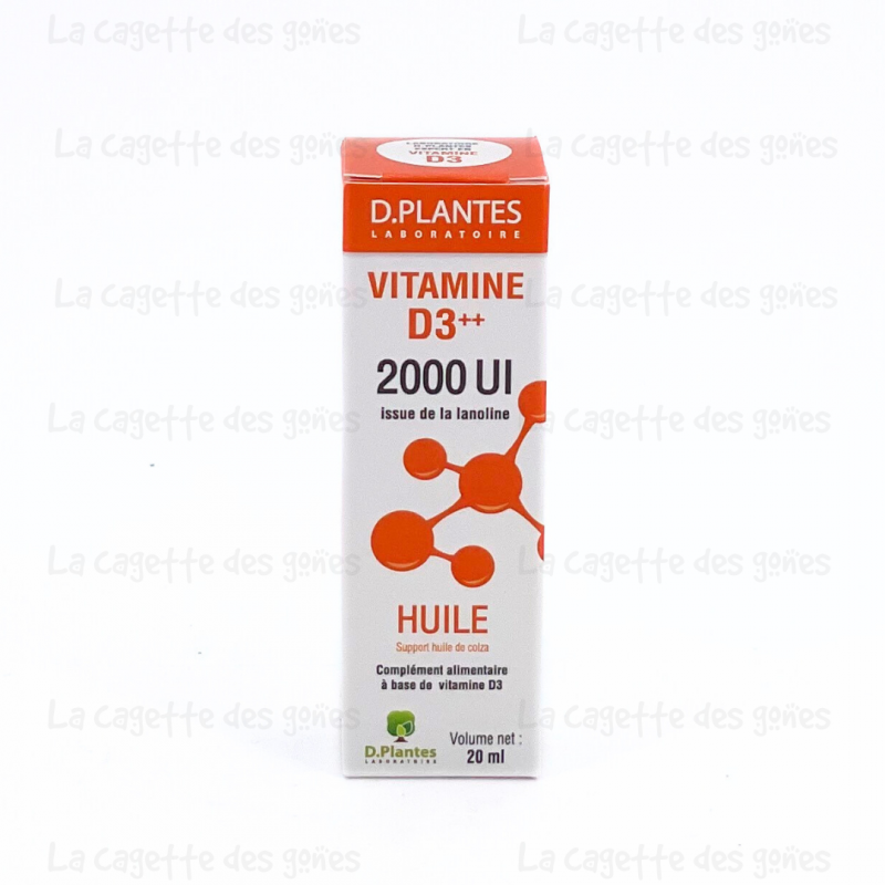 Vitamine D3 ++ 2000 UI - D.Plantes Laboratoire