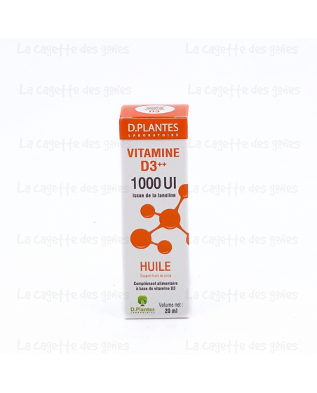 Vitamine D 3 ++ 1000 UI - D.Plantes Laboratoire