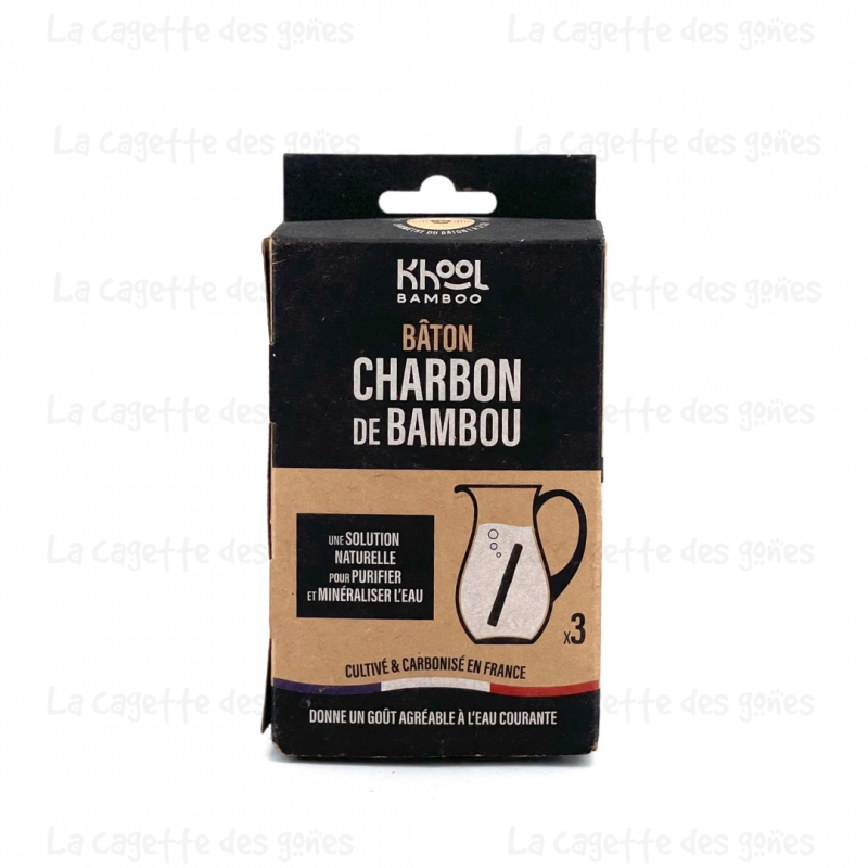 CHARBON DE BAMBOU - BATON FIN X3 - KHOOL BAMBOO