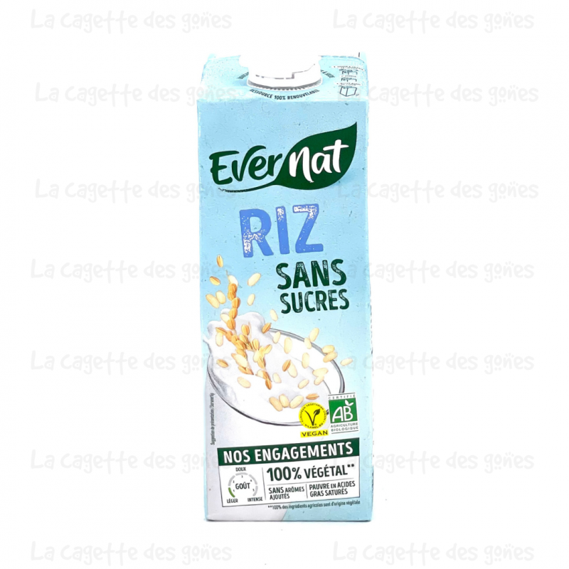 Boisson Douceur Riz Sans Sucre - Evernat