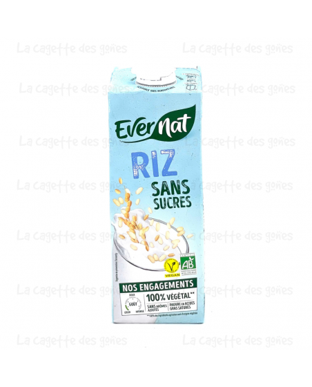 Boisson Douceur Riz Sans Sucre - Evernat