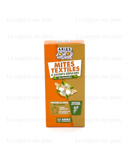 MITES TEXTILES SACHETS PROTECTION DES TIROIRS X6 - ARIES