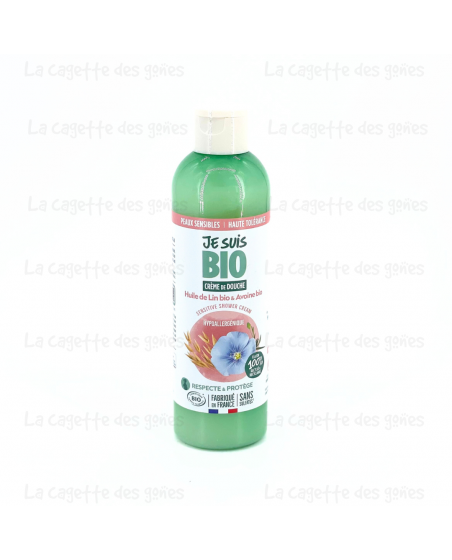 Crème Douche Avoine Lin Peaux Sensibles 250mL - Je Suis Bio