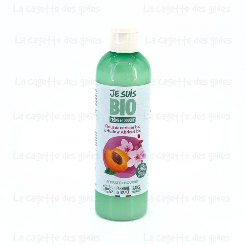 Crème de Douche Fleur de Cerisier Bio et Abricot Bio - 250ml - Je suis Bio