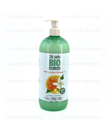 Crème de Douche Miel Fleur d'Oranger Bio - 1L - Je suis Bio