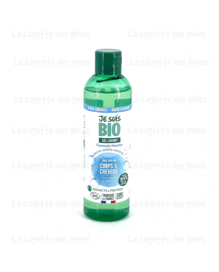 Gel Lavant Bio Corps et Cheveux Sans Parfum - 250ml - Je suis Bio