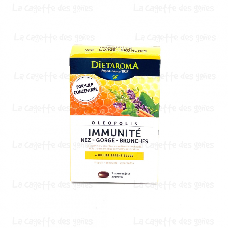 Oleopolis Immunité Nez - Gorge - Bronches 60 Capsules - Dietaroma