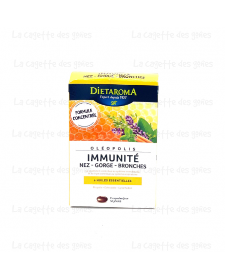 Oleopolis Immunité Nez - Gorge - Bronches 60 Capsules - Dietaroma