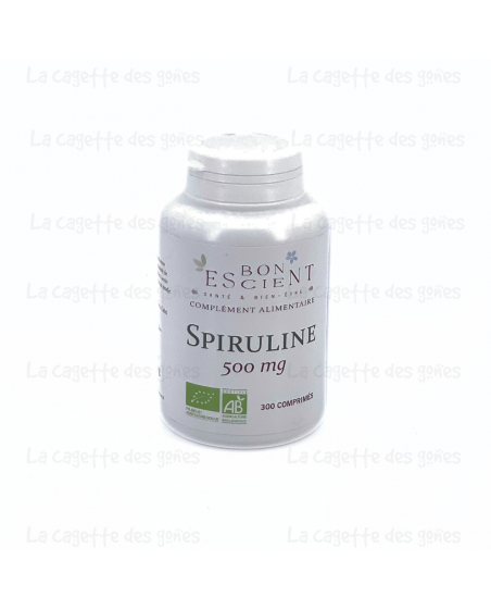 Spiruline 500 mg (300 comprimés) - Bon Escient