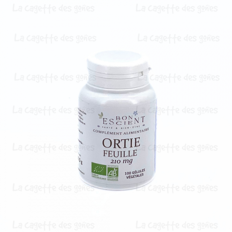 Ortie Feuille 210 mg (100 Gélules) - Bon Escient